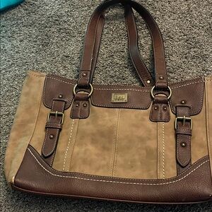 Elegant Bueno Brown and Tan Shoulder Bag